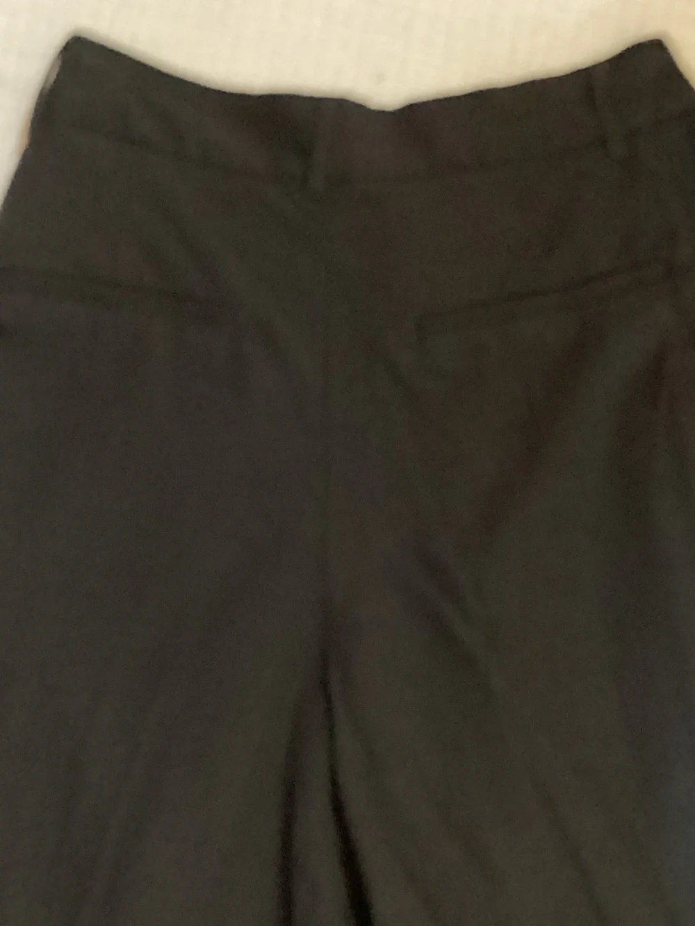 Zara Linen Black Pleated Trousers